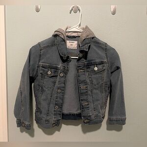 Old Navy Kids Denim Jacket with Hoodie